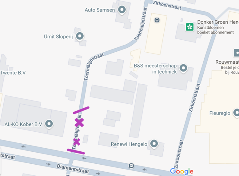 Afsluiting Toermalijnstraat