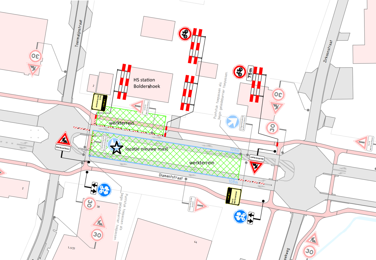 Werkzaamheden hoogspanningsstation Boldershoek: verkeersmaatregelen vanaf 10 maart